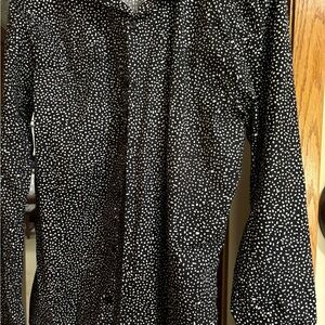 Topman Button Down Shirt size XL Black and White design
